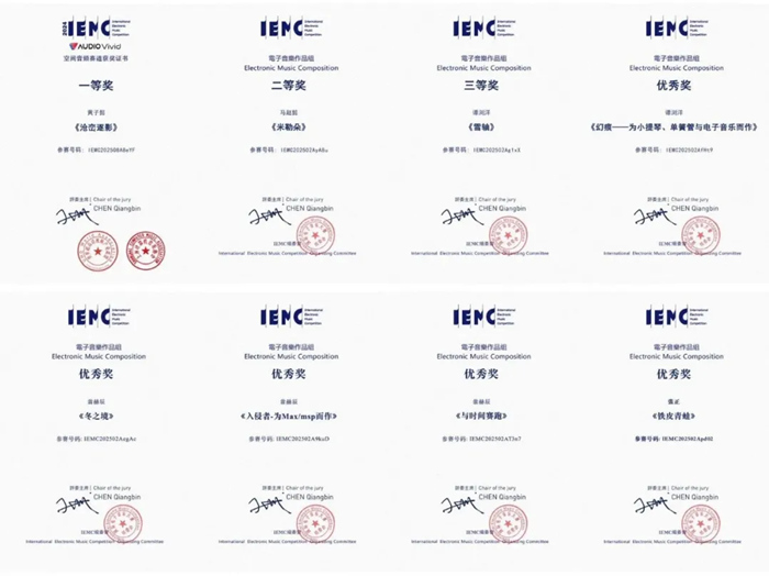伟德官网学子在2025IEMC国际电子音乐大赛中斩获多项大奖